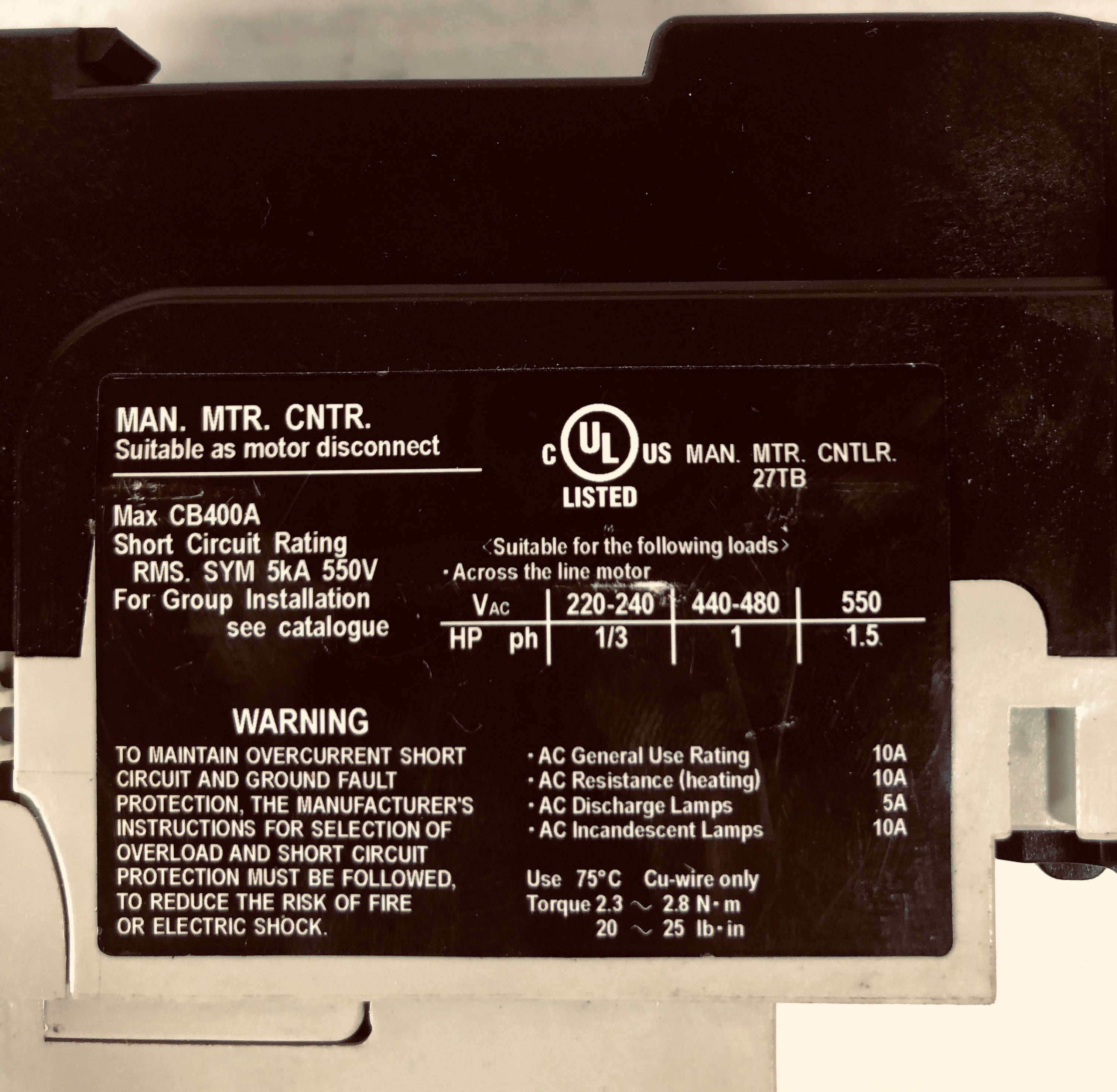 Fuji Electric Auto Circuit Breaker SA32C