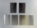 Lot of 6 Solid Stainless Wall Outlet Cover Round Edge