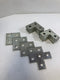 Flat Corner Plate Bracket 3-Hole 3-1/2" x 3-1/2" x 1-5/8" x 1/4" Lot of 19