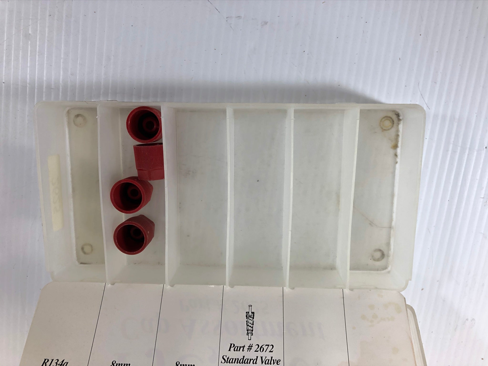 FJC 8mm R134a Service Port Cap Red High Side 2615 - Lot of 4 from Kit #2625