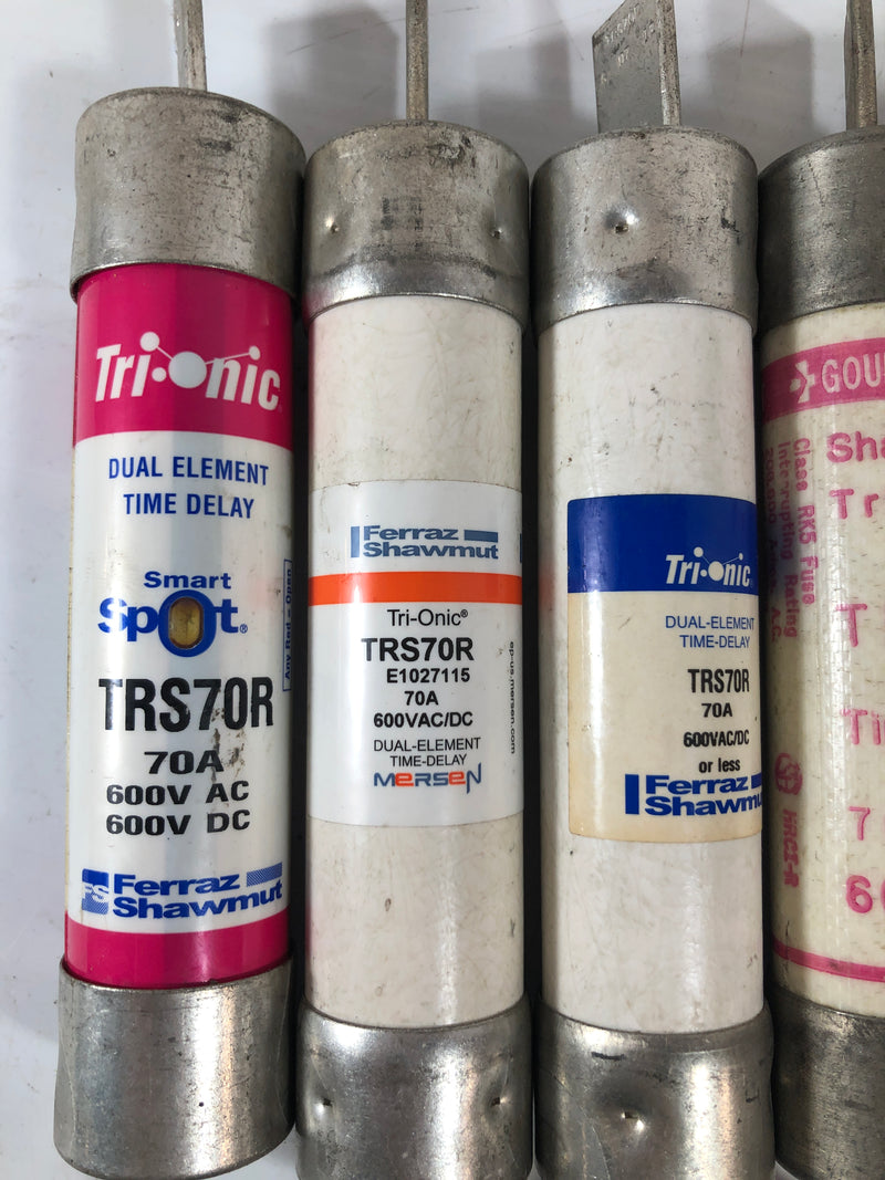Shawmut Tri-Onic Time Delay Fuse TRS70R (Lot of 5)
