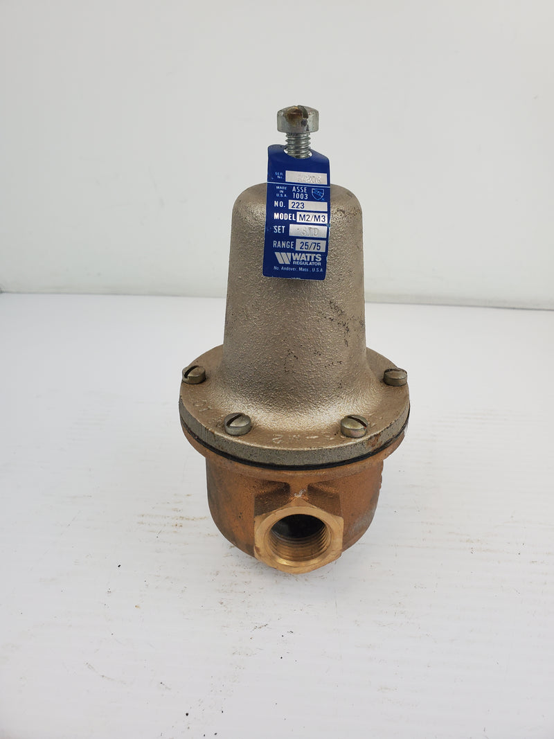 Watts M2/M3 223 Water Pressure Regulator Valve Range 25/75