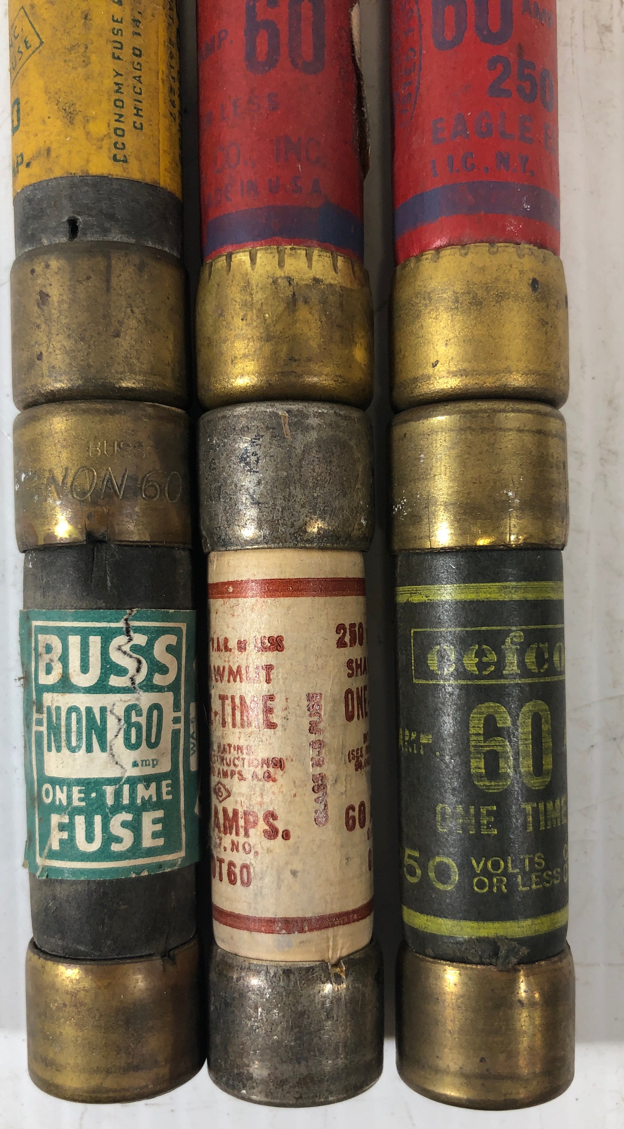 60 Amp Fuses Assorted Brands - Lot of 6