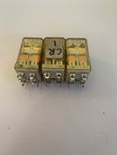 Idec Relay RH2B-UL DC24V (Lot of 3)