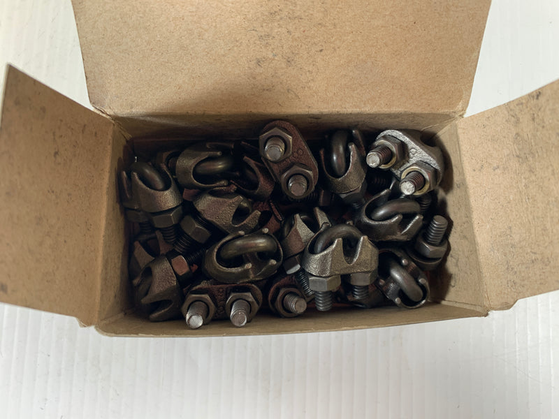 Chicago Hardware Malleable Wire Rope Clips 25 PCS 1/8" 23010