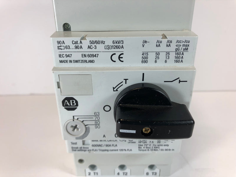 Allen-Bradley 140-CMN-9000 Series C Used Manual Motor Starter Circuit Breaker