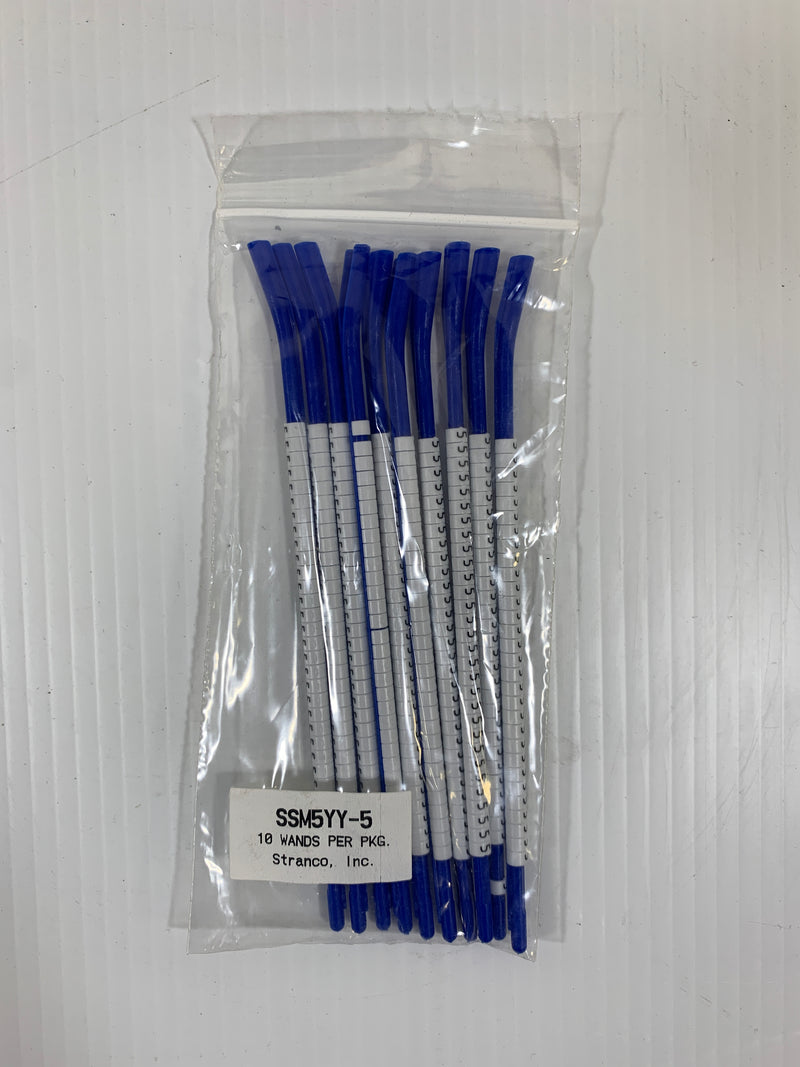 Stranco Wire Marker Wands SSM5YY-5 Package of 10
