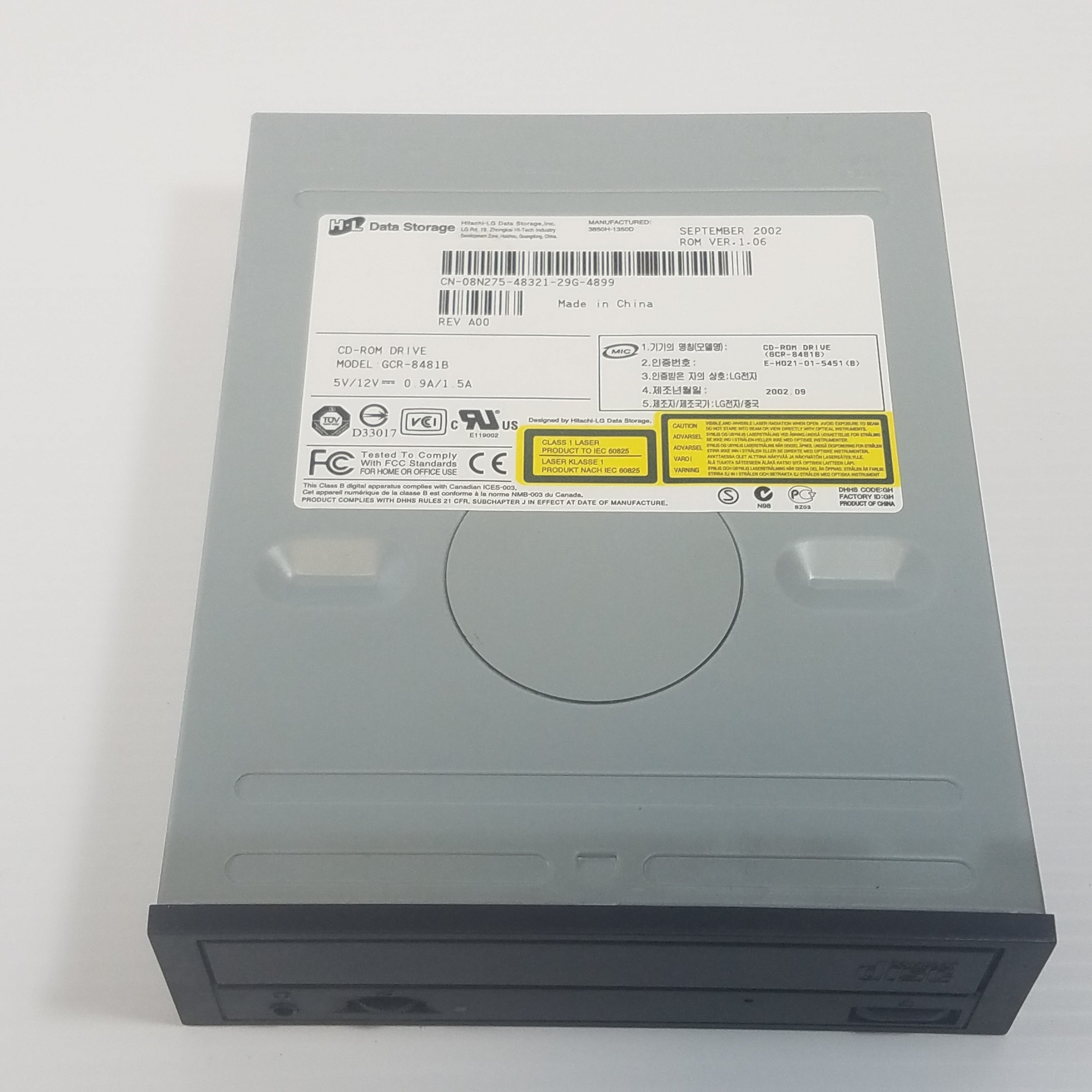 HL Data Storage CD-ROM Optical Drive GCR-8481B Dell Part 08N275