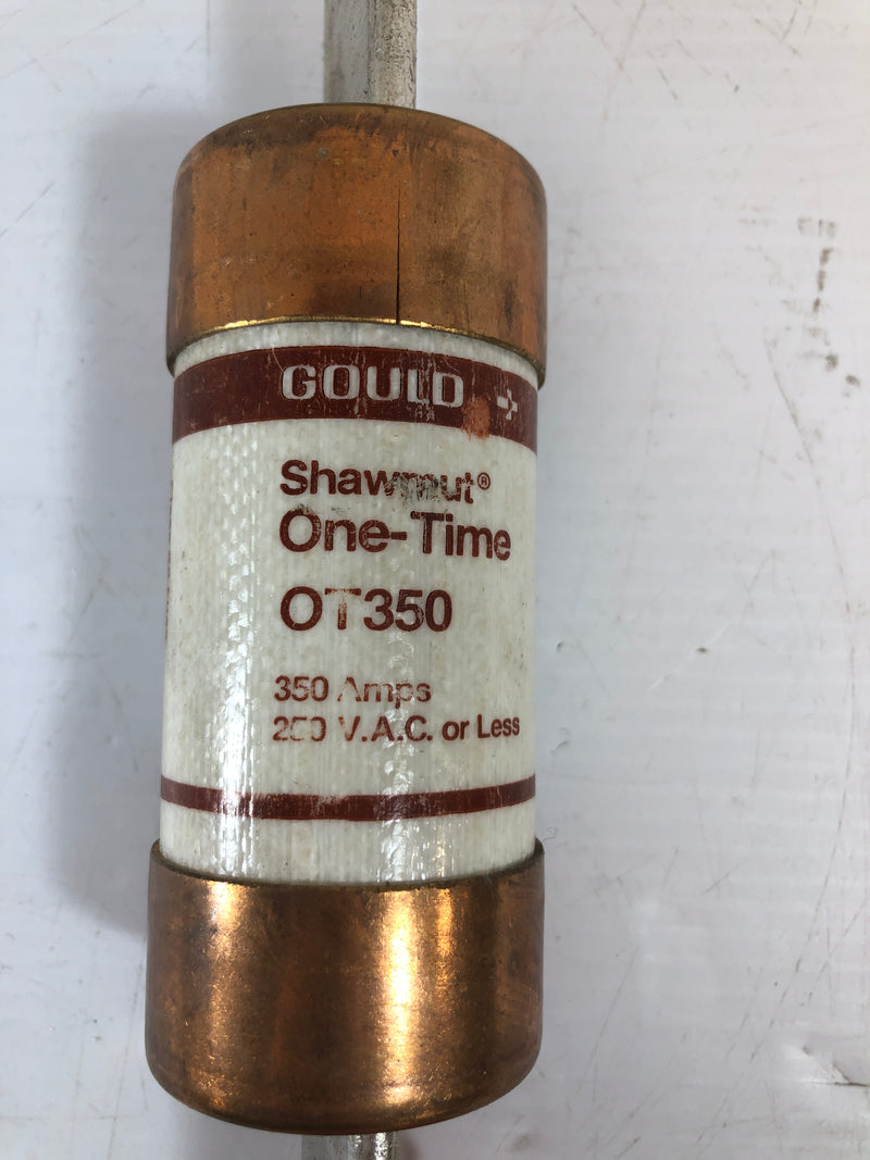 Gould Shawmut One-Time Fuse OT350 350 Amps Class K5 Interrupting Rating