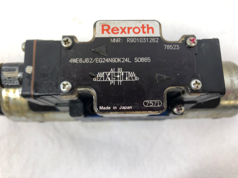 Rexroth 4WE6J62-EG24N9DK24L SO865 Hydraulic Solenoid Valve