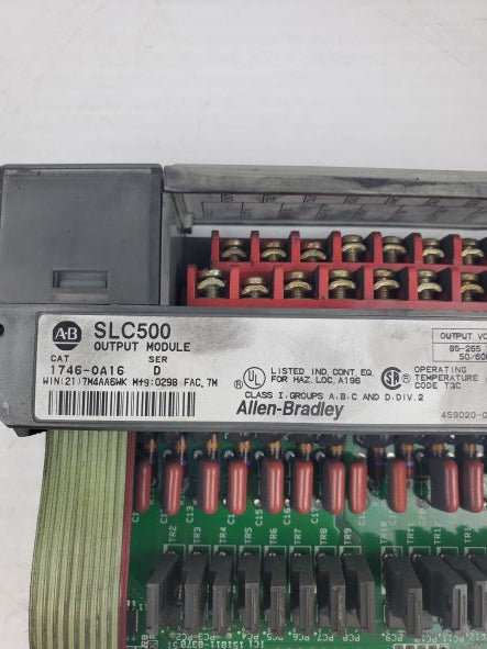 Allen Bradley 1746-0A16 PLC Output Module Series D SLC500