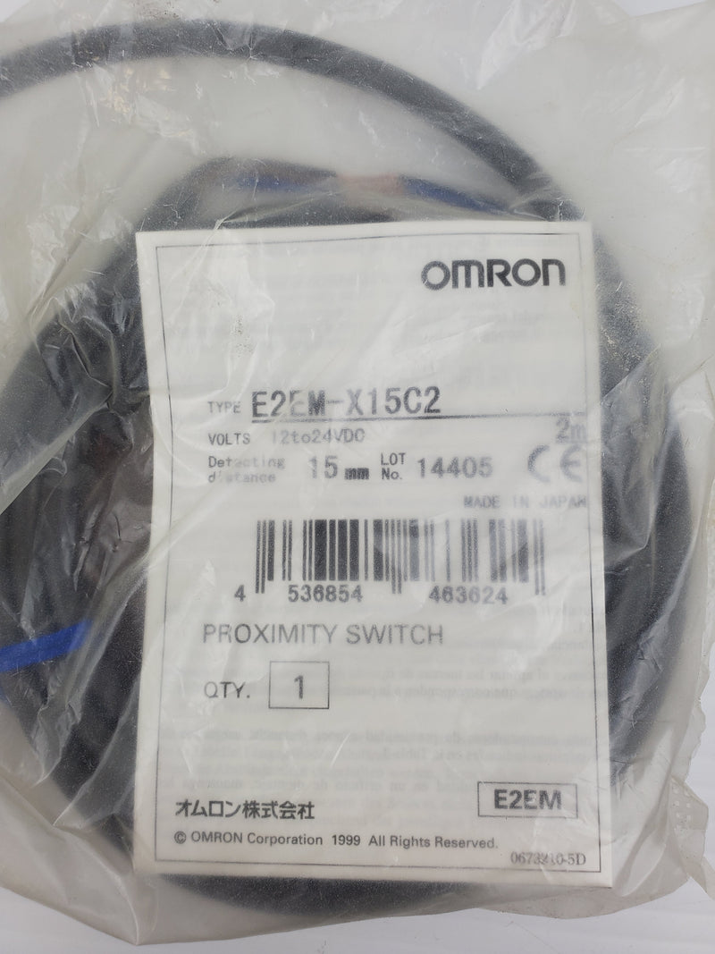 Omron E2EM-X15C2 Proximity Switch 12-24 VDC 15mm