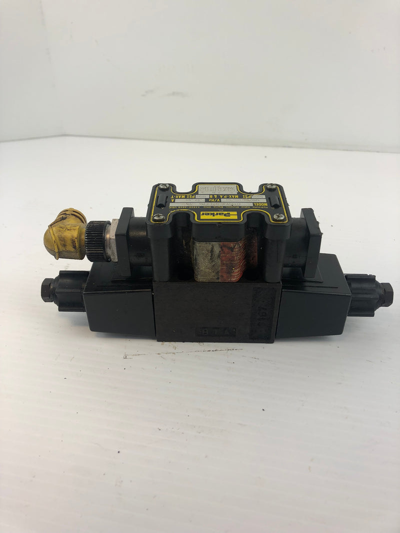 Parker D1VW4CNYCFR6 75 Hydraulic Solenoid Valve 110-120V 50/60Hz 42-50A 5000PSI