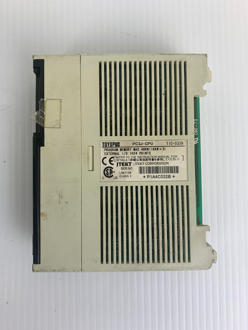 Toyopuc Processor Module PC3J-CPU TIC-5339 48KW