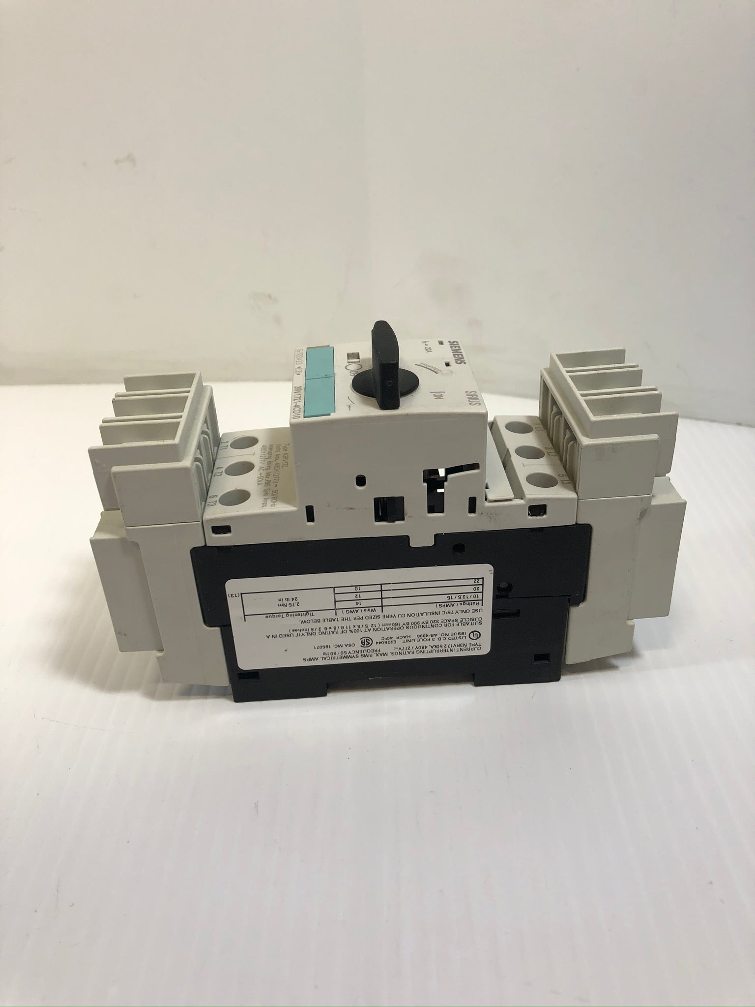 Siemens Sirius 3RV1721-4CD10 Circuit Breaker