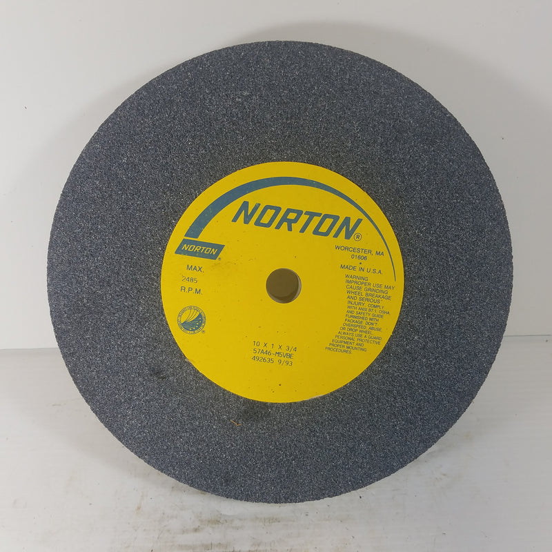 Norton 57A46-M5VBE Grinding Wheel 10x1x3/4"