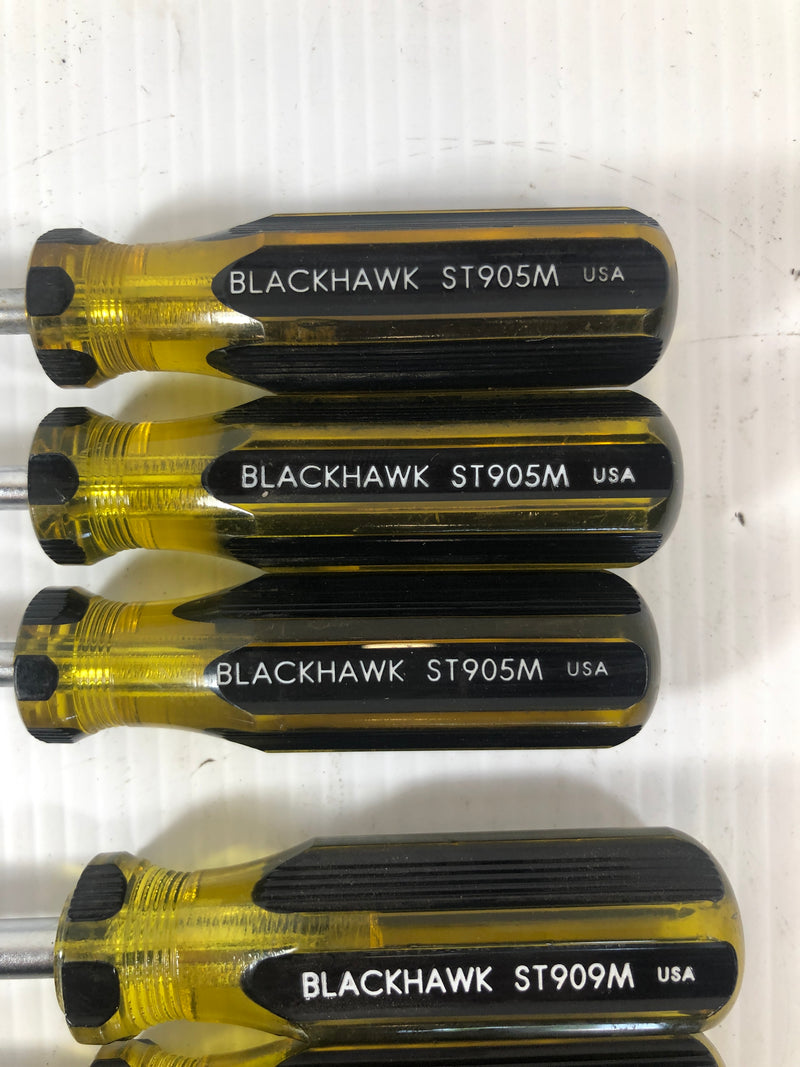 Blackhawk Standard Nutdriver Lot of 9 ST909M ST905M ST911M