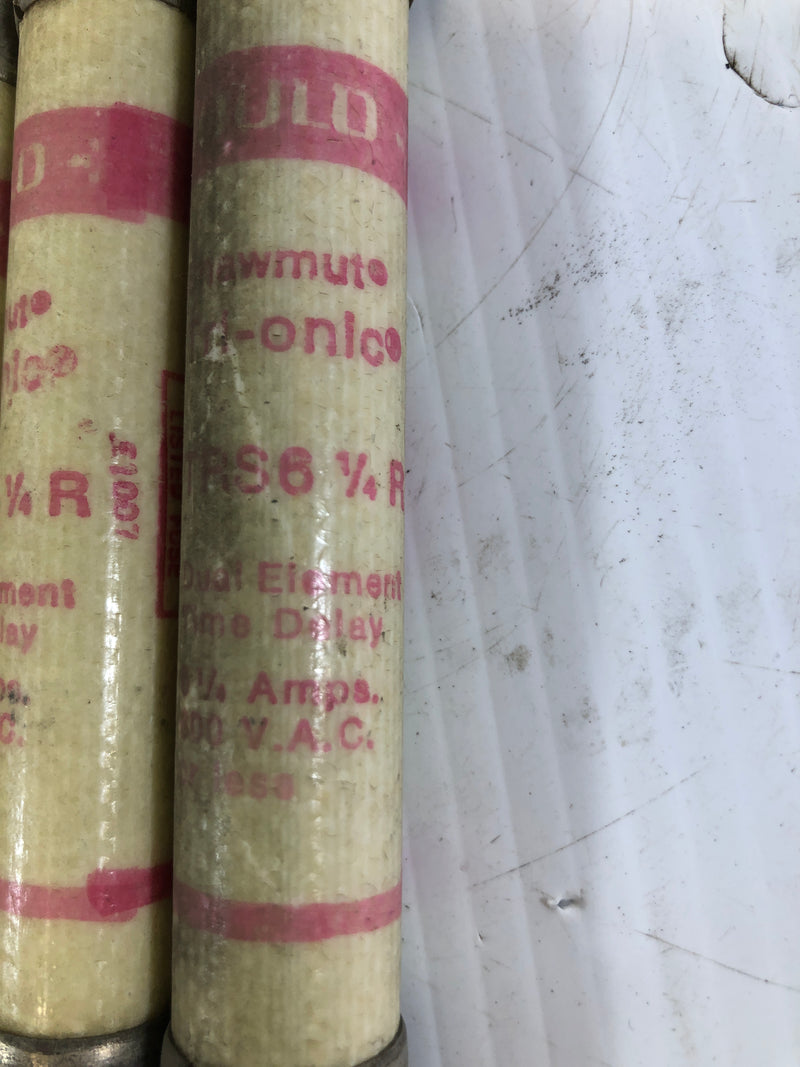 Gould Shawmut Tri-Onic Fuse TRS 6-1/4R Lot of 3