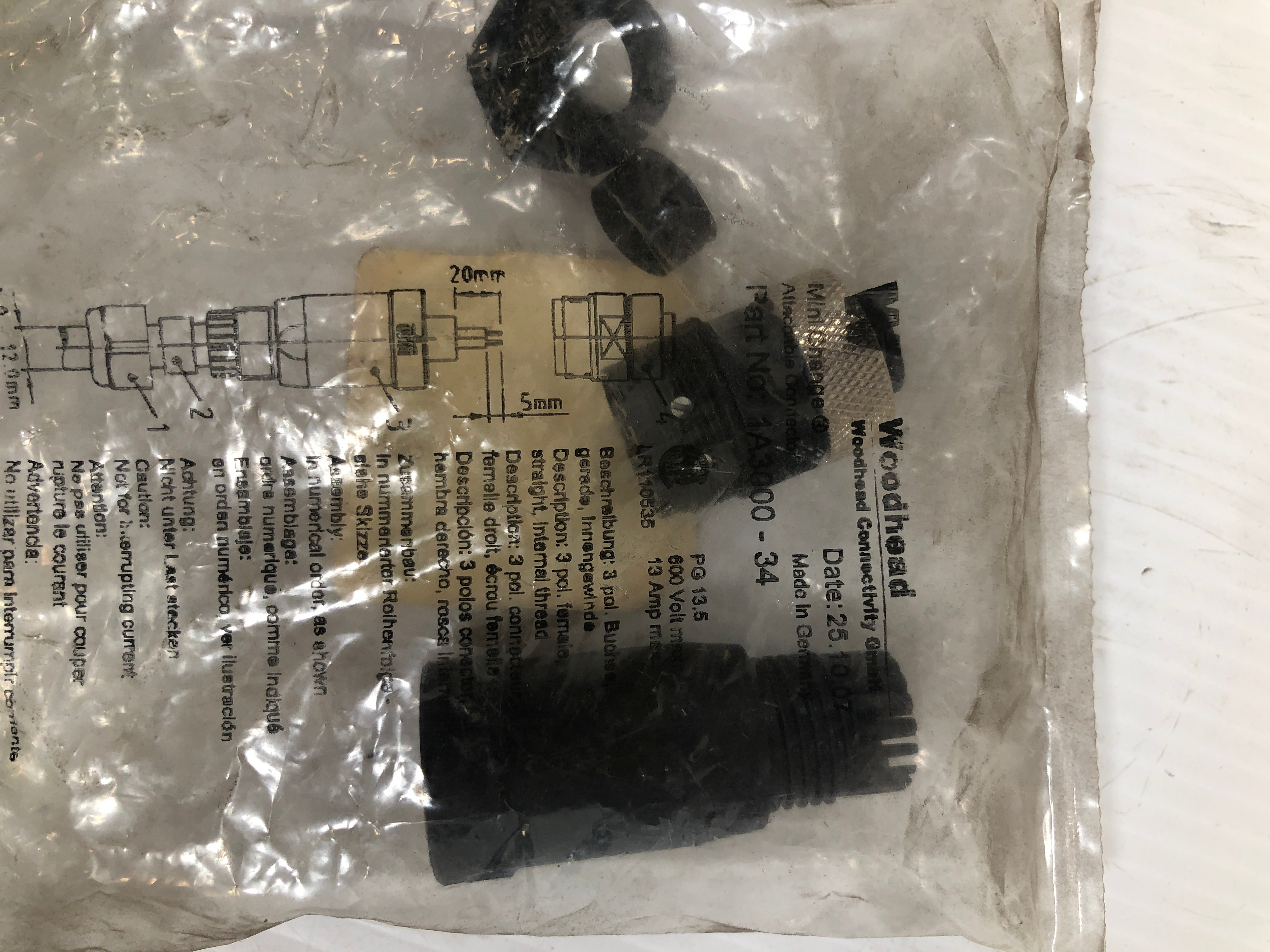 Brad Connectivity Internal Thread Connector 1A3000-34