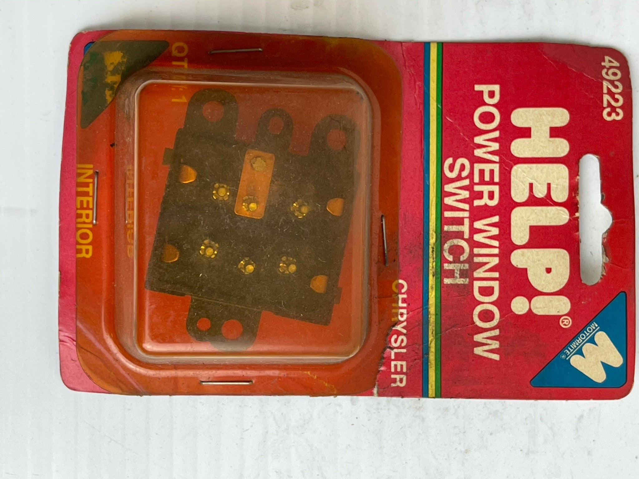Help! Motormite 49223 Power Window Switch Chrysler Dodge Shadow Sundance 88-94