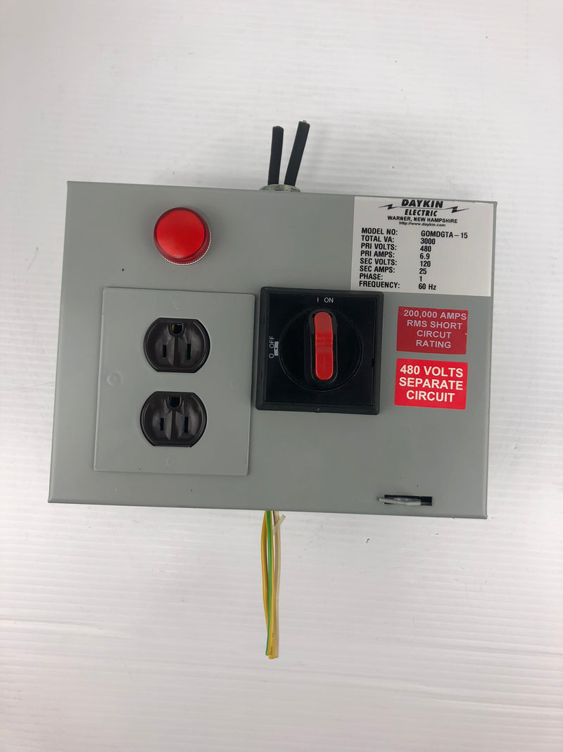 Daykin Electric GOMDGTA-15 Transformer Disconnect