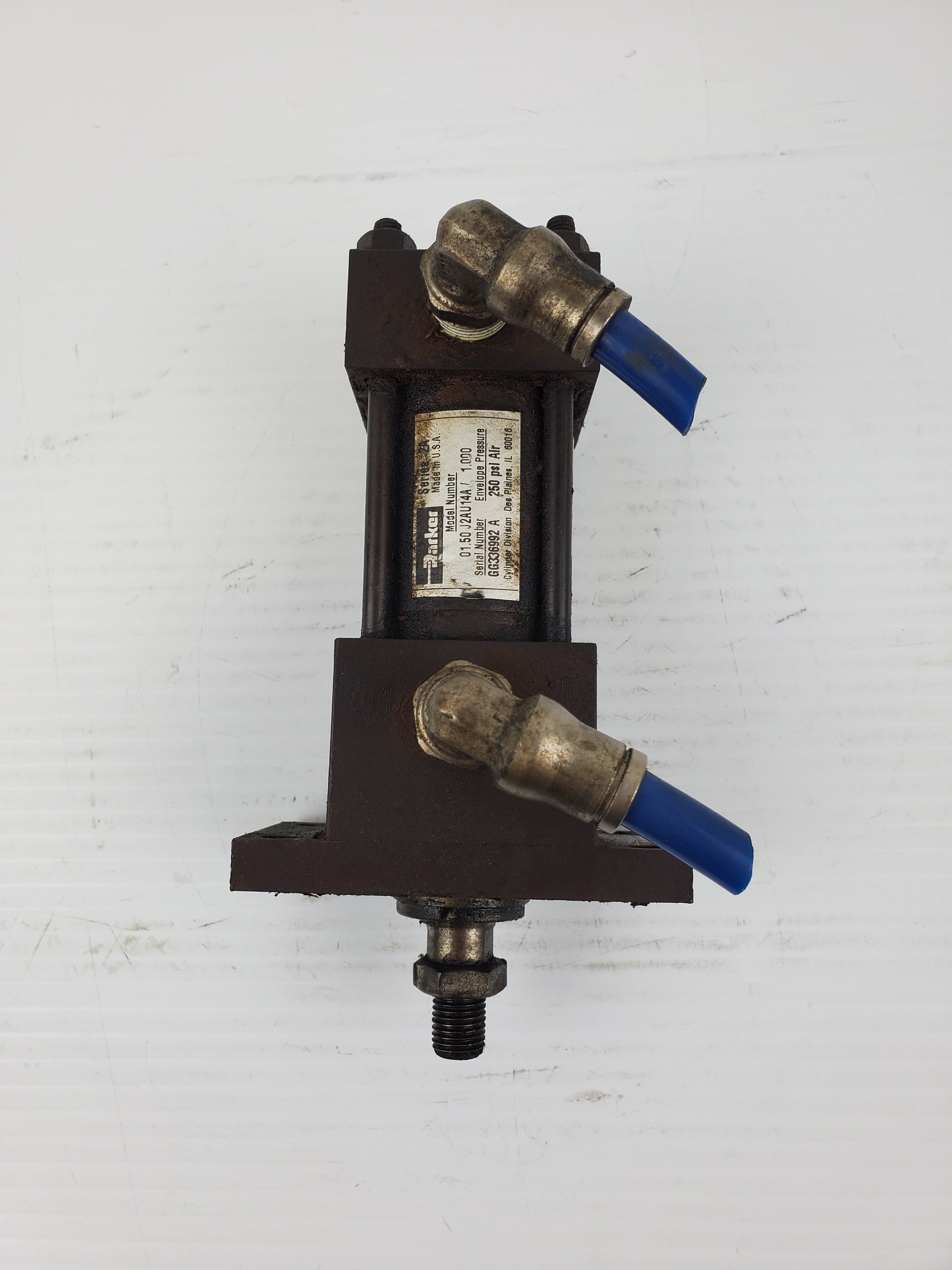 Parker 01.50 J2AU14A / 1.000 Pneumatic Cylinder 250 PSL Air Envelope Pressure