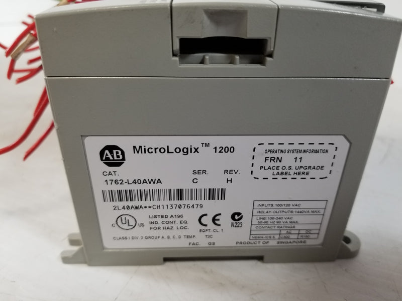 Allen-Bradley 1762-L40AWA Micrologix 1200 Processor