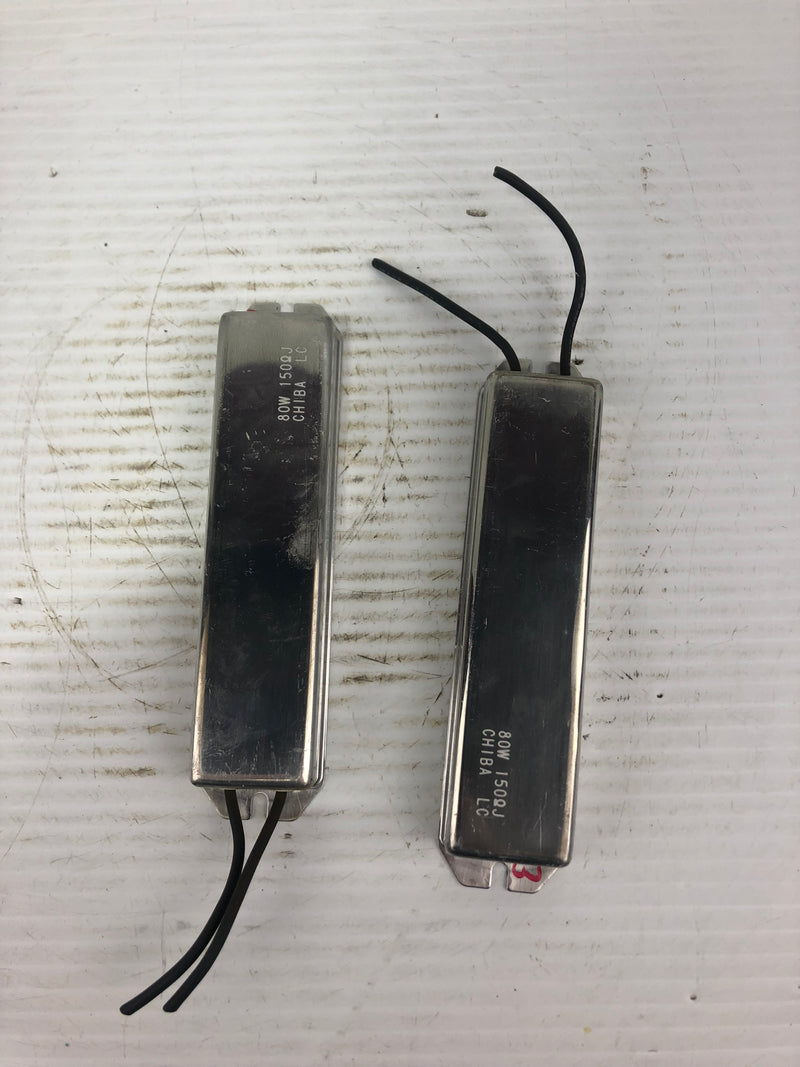 CHIBA 80W 150ΩJ Resistor KE - Lot of 2