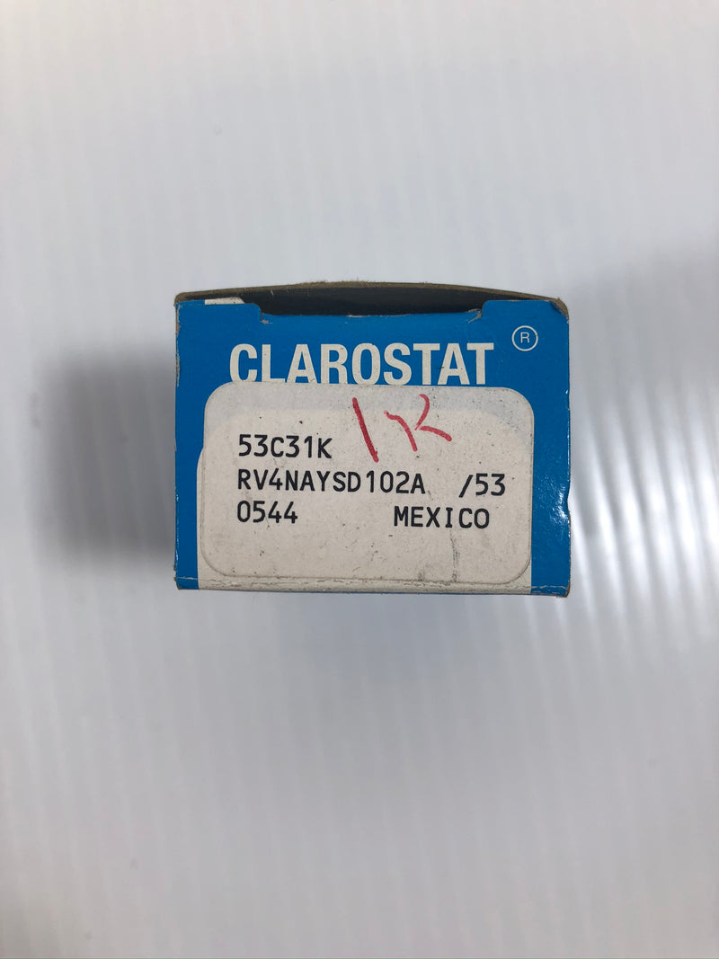 Clarostat Potentiometer 53C31K