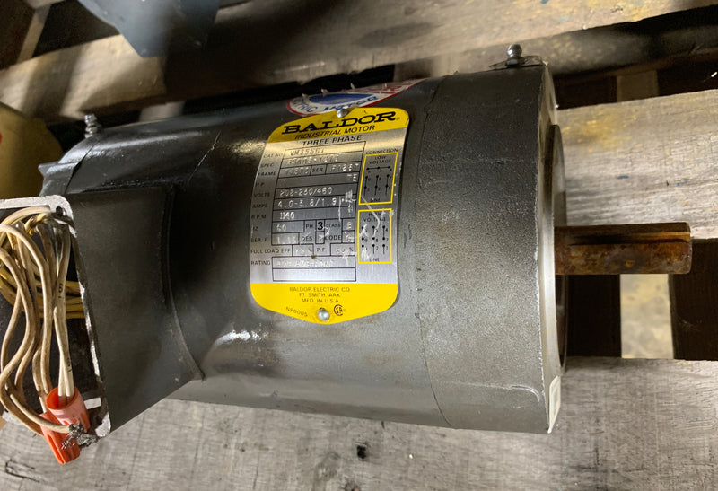 Baldor VM3556T 1 HP 3 Phase Electric Motor