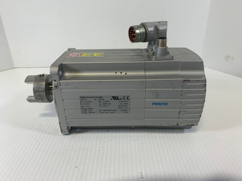 Festo Servo Motor EMMS-AS-100-S-RMB 3.24 Nm 4600 RPM