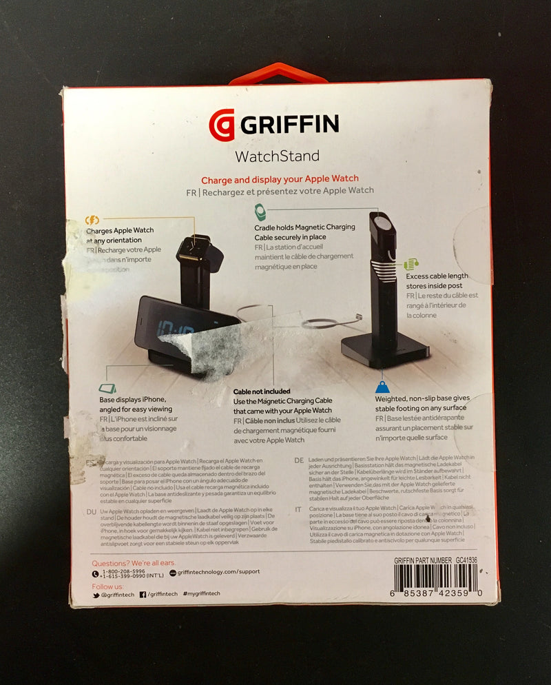 Griffin WatchStand Charging Dock for Apple Watch/Sport/Edition