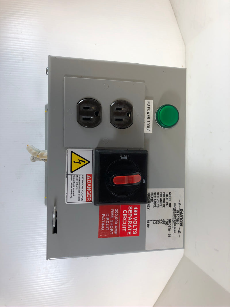 Daykin Electric Disconnect GMDGTA-05 480V 2.3A 1PH