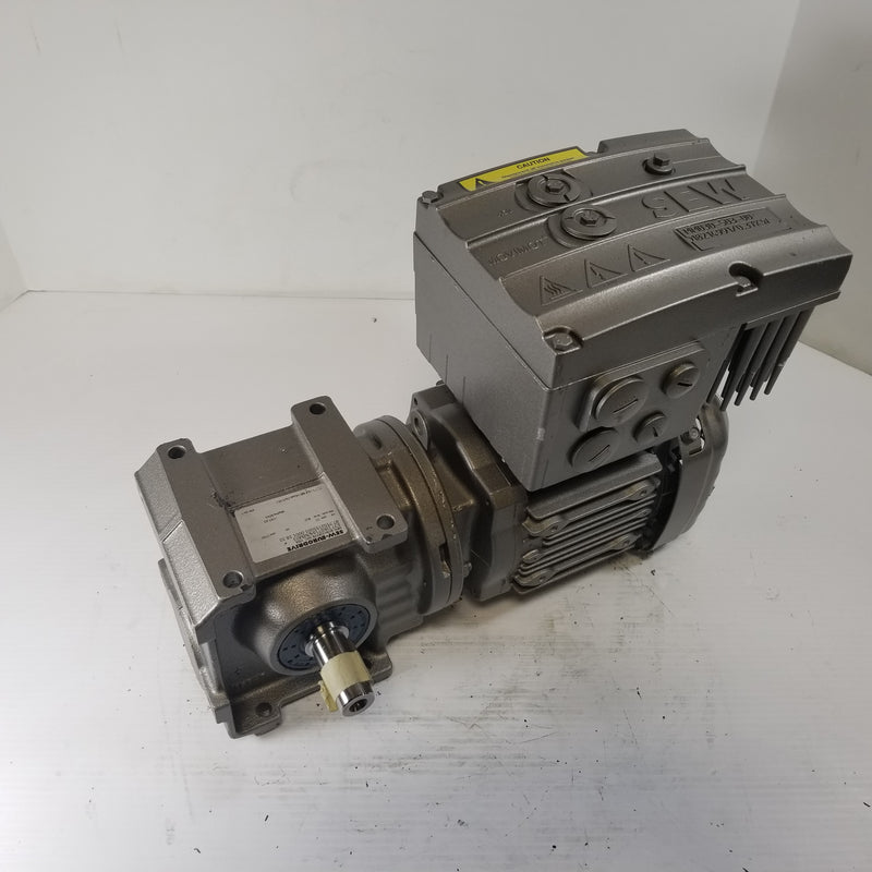 SEW Eurodrive S37 DRS71S4/MM03 Precision 90 Degree Gearmotor 1/2 HP