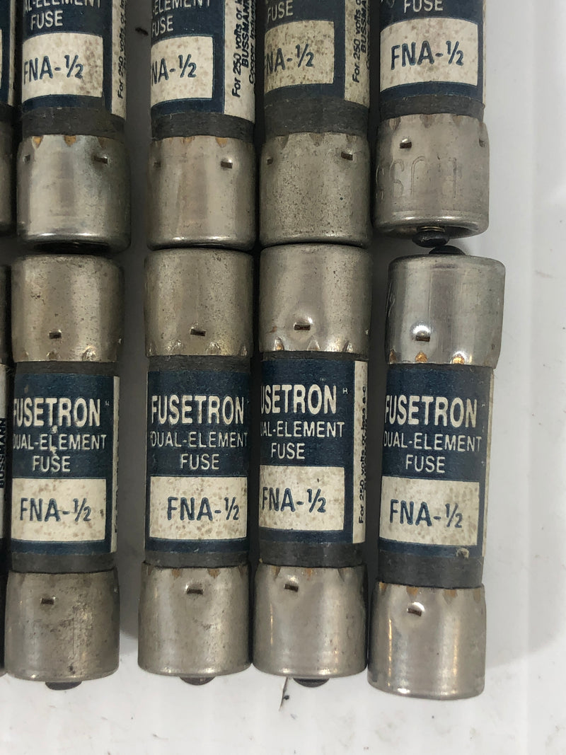 Buss Fusetron Dual Element Fuse FNA 1/2 Lot of 25