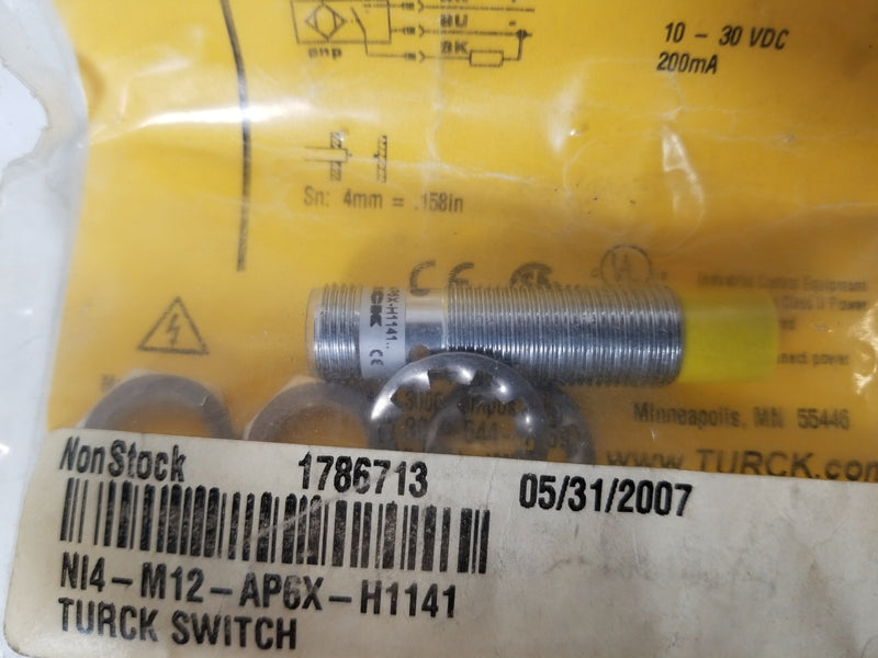 Turck NI4-M12-AP6X-H1141 Proximity Sensor