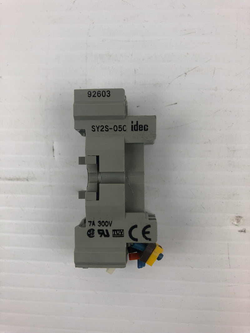 IDEC SY2S-05C Relay Socket 7A 300V 92603