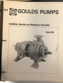Goulds Pumps Model 3500 Engineering Technical Manuals Lot of 3 Binders