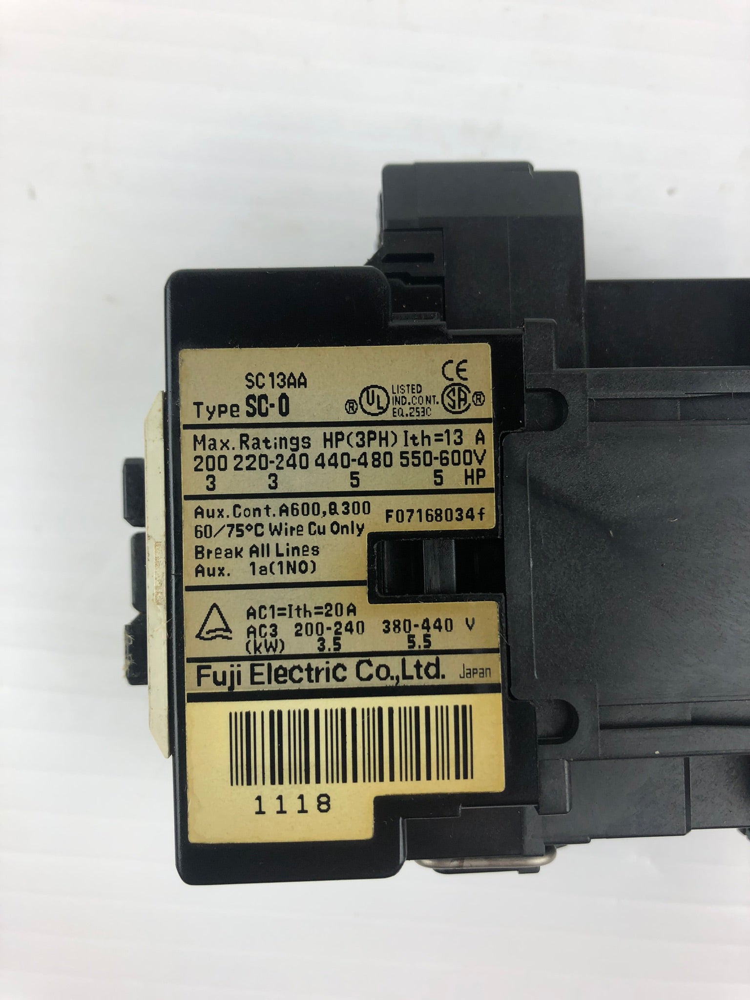 Fuji Electric SC-0 Contactor Coil 100V 50Hz 100V-110V 60Hz