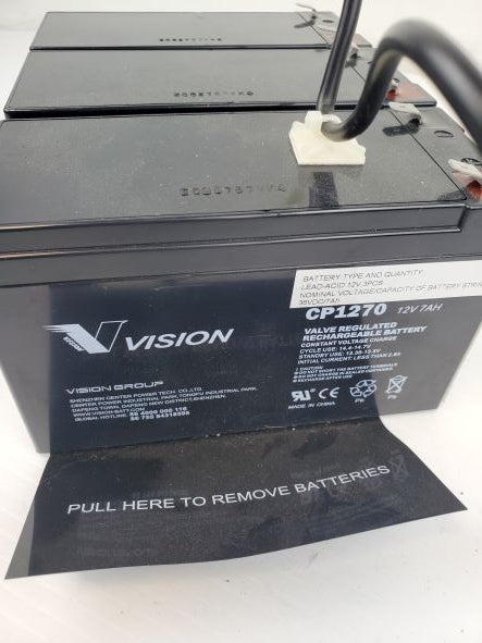 Vision CP1270 Four Pack Battery 12V 7AH