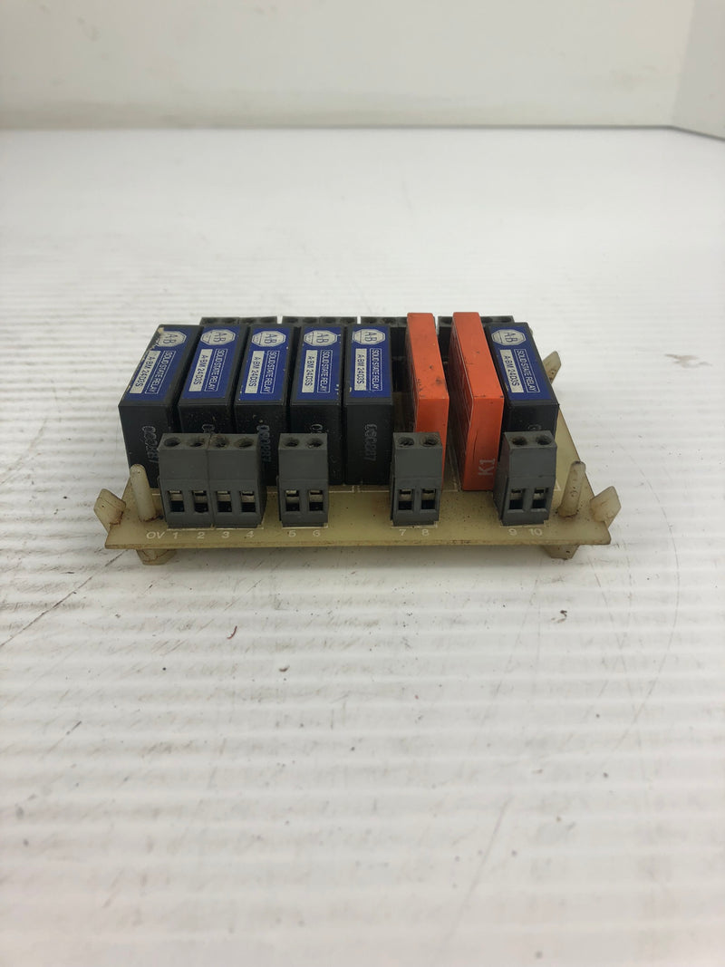 Allen Bradley A-BM 24D3S Solid State Relay Board and RP03-24/280-04A