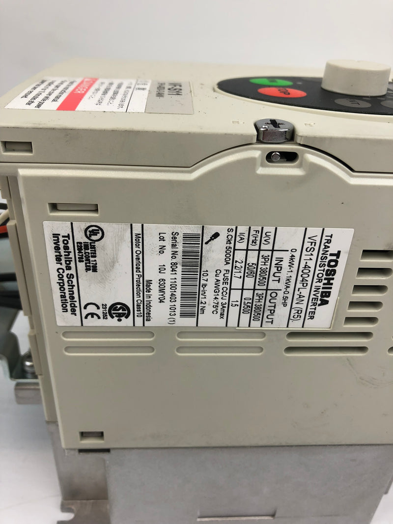 Toshiba VF-S11 Transistor Inverter VFS11-4004PL-AN (R5) – Metal