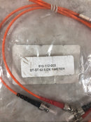 Lot of 3 - Fiber Optic Jumper Cables 810-112-003 ST-ST 62.5 DX 1 Meter