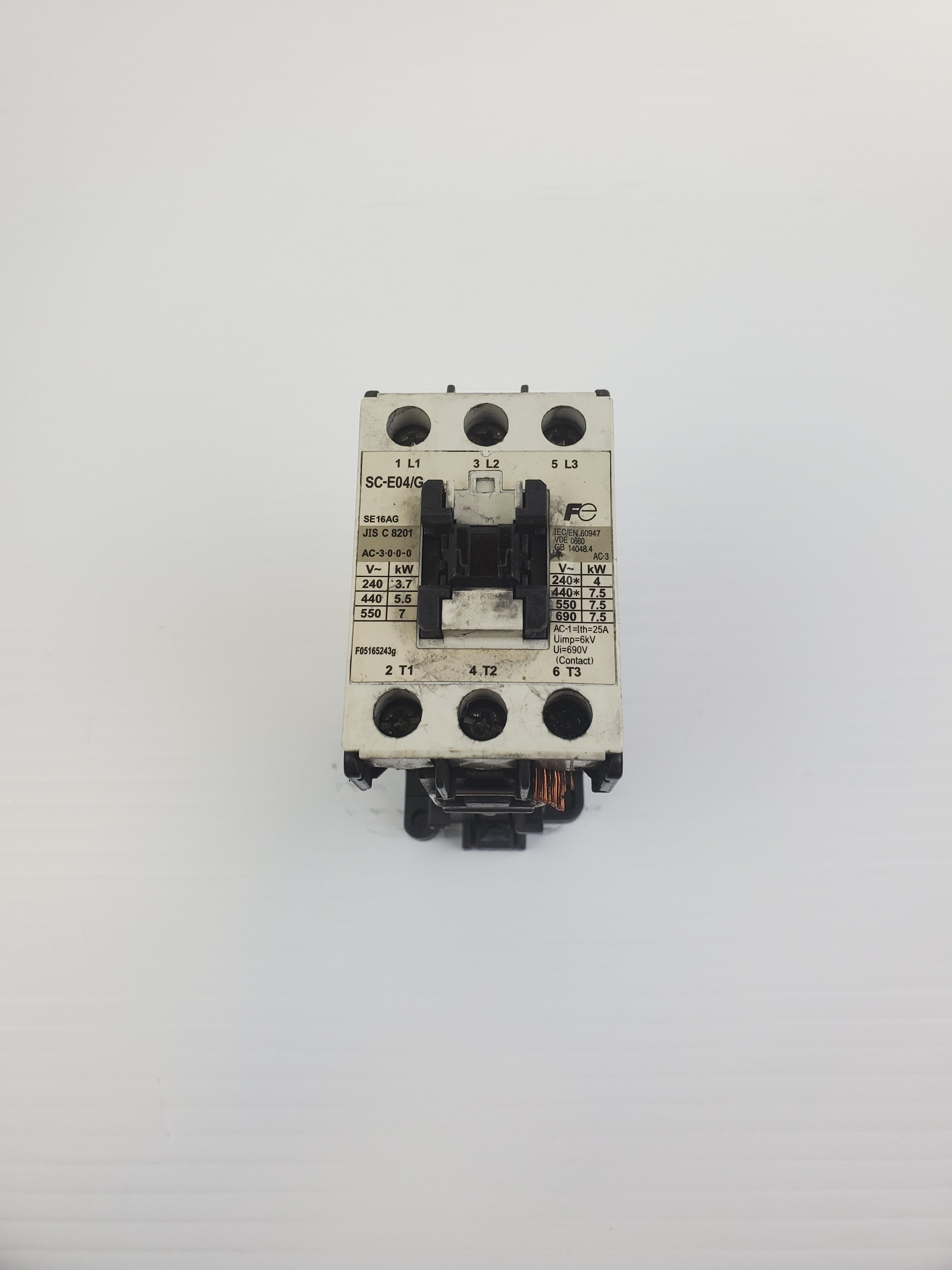 Fuji Electric SC-E04/G Contactor SE16AG 253C 240V