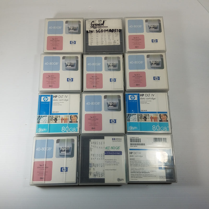 HP DLT IV Data Cartridge 80GB C5141F (Lot of 12)