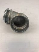 O-Z Gedney Co. Conduit Adapter Fitting 4Q-9150-1-1/2 90 Degree Iron Elbow No Cap