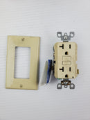 Leviton GFNT2-I Ivory Smart Lock Pro Slim GFCI Lighted W/WP