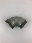 O-Z Gedney Co. 4Q-9200-2 Conduit Adapter Fitting 90 Degree Iron Elbow No O-ring