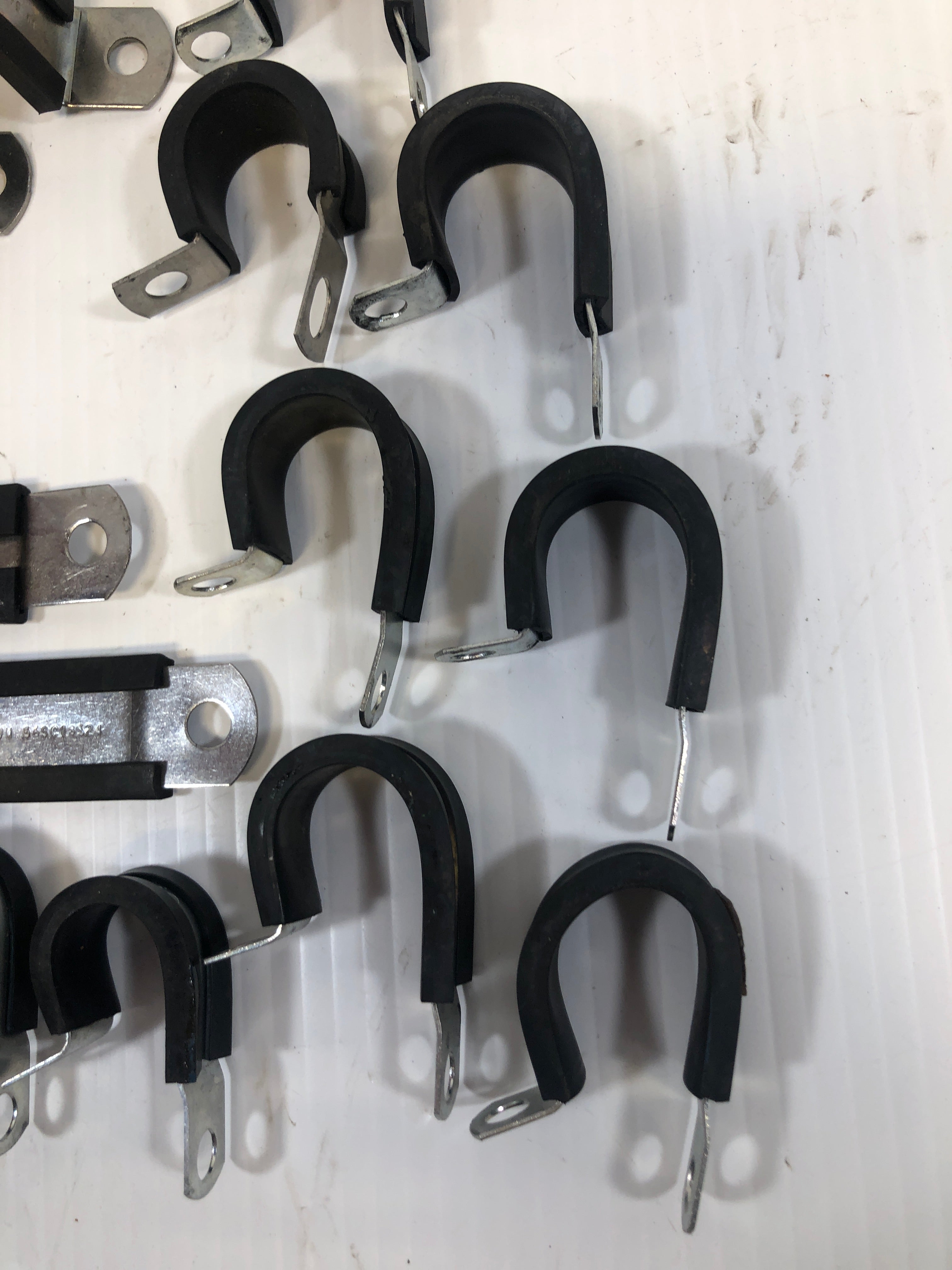 Umpco Cushioned Bracket Lot Saddle Clamp U Support Single Loop - Mixed Lot of 17