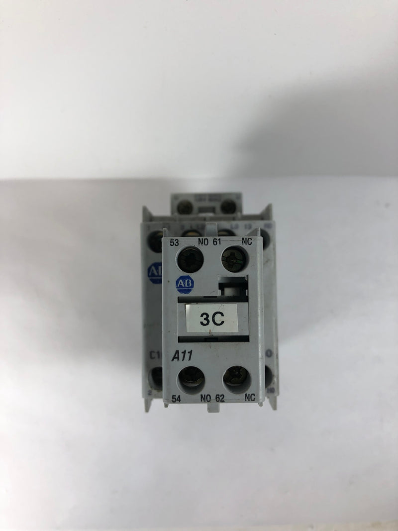 Allen-Bradley 100-C16*10 Contactor 110/120V with 100-F Contact Block